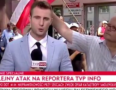 Miniatura: Incydent na antenie TVP Info. Dziennikarz...