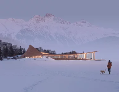 Miniatura: To schronisko nad jeziorem w St. Moritz w...