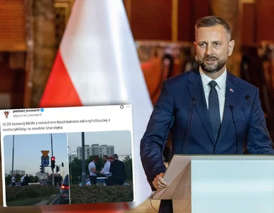Miniatura: Zdarzenie drogowe z udziałem kolumny...