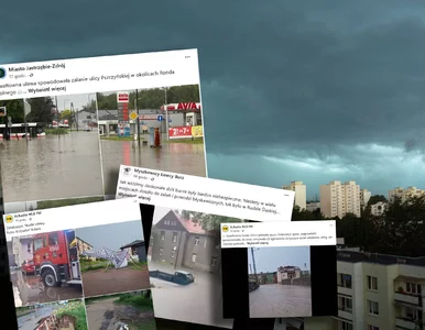 Miniatura: Nawałnice przeszły przez Polskę. Zalane...