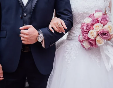 Miniatura: Awantura o wyjście pary młodej z kościoła....