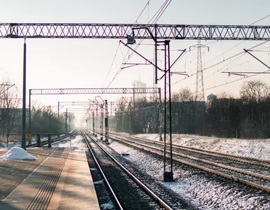 Miniatura: Tory skute lodem. Wiele pociągów i...