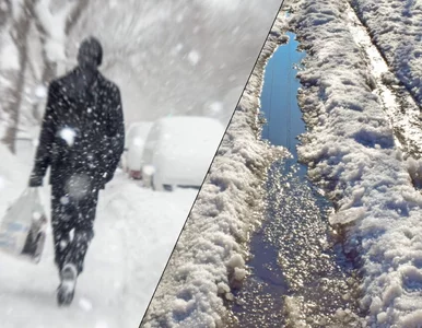 Miniatura: Śnieg po kolana i roztopy w tym samym...