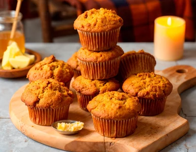 Miniatura: Przygotowałam muffinki dyniowe z przepisu...