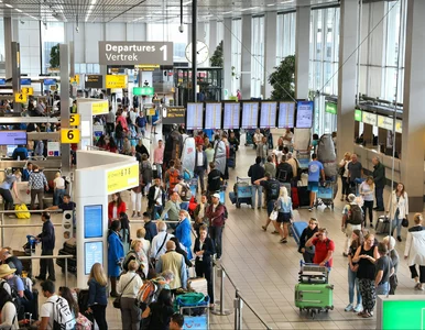 Miniatura: Utrudnienia na lotnisku w Amsterdamie....