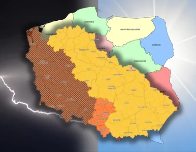 Miniatura: 10 ostrzeżeń I i II st. od IMGW. Spadnie...