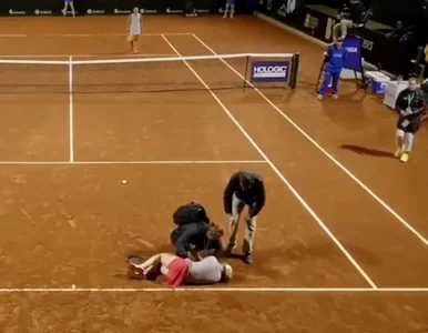 Miniatura: Szokujące sceny na korcie. Tenisistka...