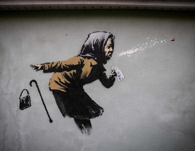 Miniatura: Nowy mural Banksy'ego w Bristolu....