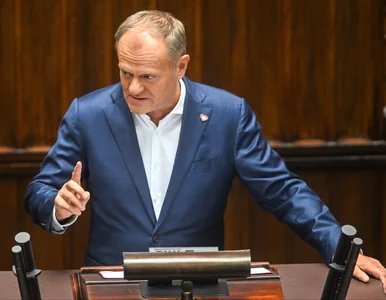 Miniatura: Tusk mówił o migrantach, nagle pojawił się...