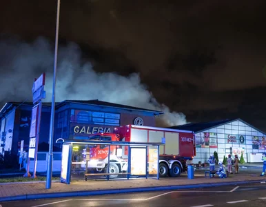 Miniatura: Wielki pożar w Poznaniu. Galeria handlowa...