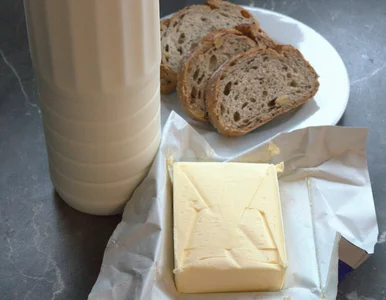 Miniatura: Po to dobre masło i mleko w Biedronce...