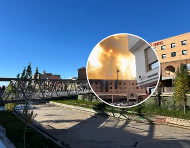 Miniatura: Pożar hotelu w europejskim kurorcie....