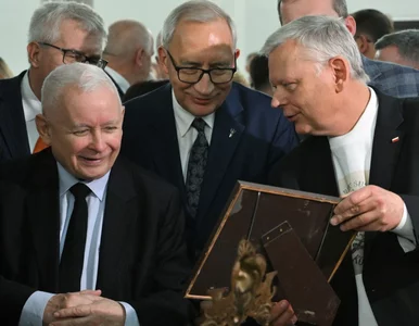 Miniatura: Tak roześmianego Kaczyńskiego dawno nie...