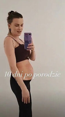 Miniatura: Julia Kuczyńska została niedawno mamą