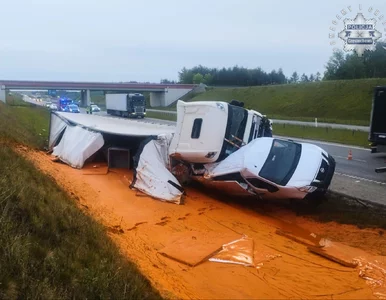 Miniatura: Wypadek na A1 i niespodziewane...