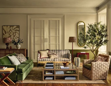 Miniatura: Jesienne wnętrza 2025. Zieleń mchu, oliwki...